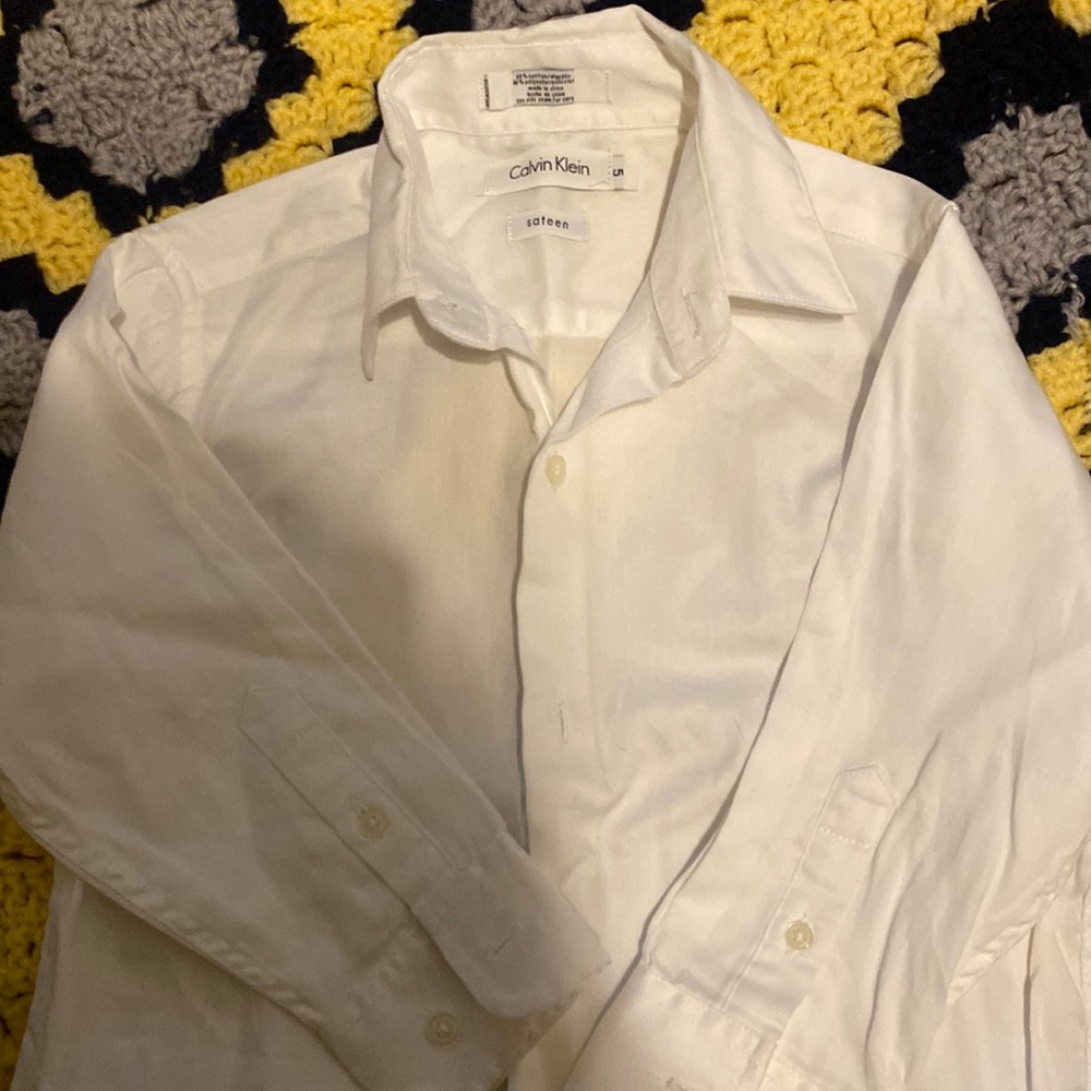 Calvin Klein Button Down Boys Shirt Size 5